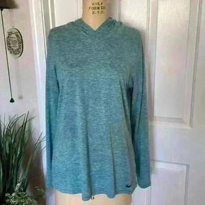 Nike Dri Fit Heathered Green, Size Large, excellent Condition, 100% Poly